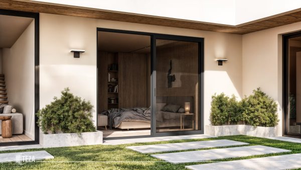 TEZA (Hurricane Rated) Aluminum Sliding Patio Door with PVB Laminate Glass