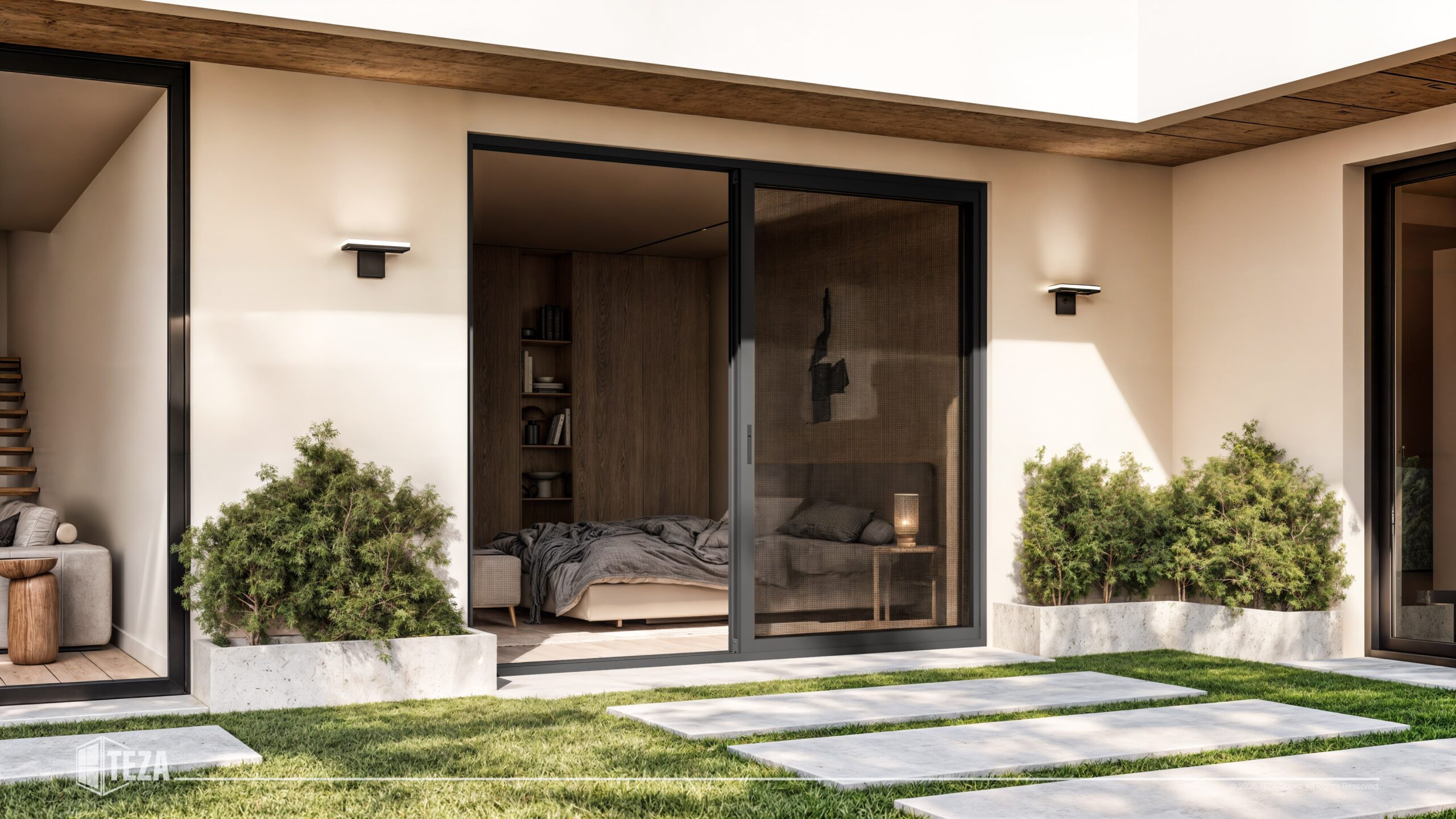 TEZA (Hurricane Rated) Aluminum Sliding Patio Door with PVB Laminate Glass - Image 12