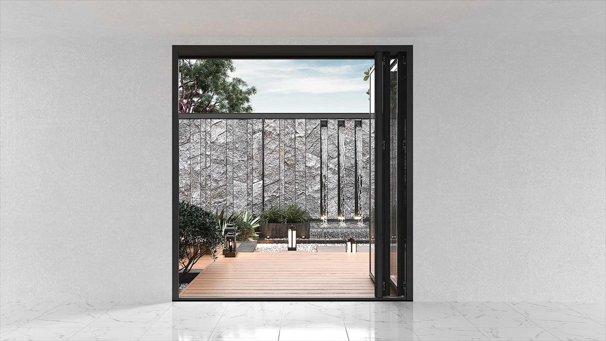 Teza HR Series - Hurricane Rated Bi-Fold Door with PVB Laminate Glass - Image 1