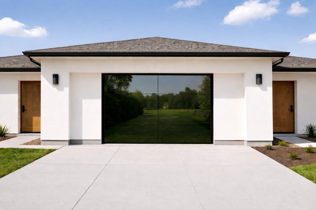 Teza - Frameless Glass Garage Door