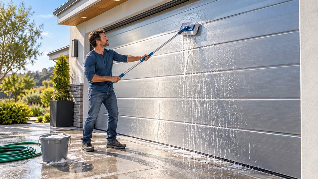 How to Clean Aluminum Garage Doors?