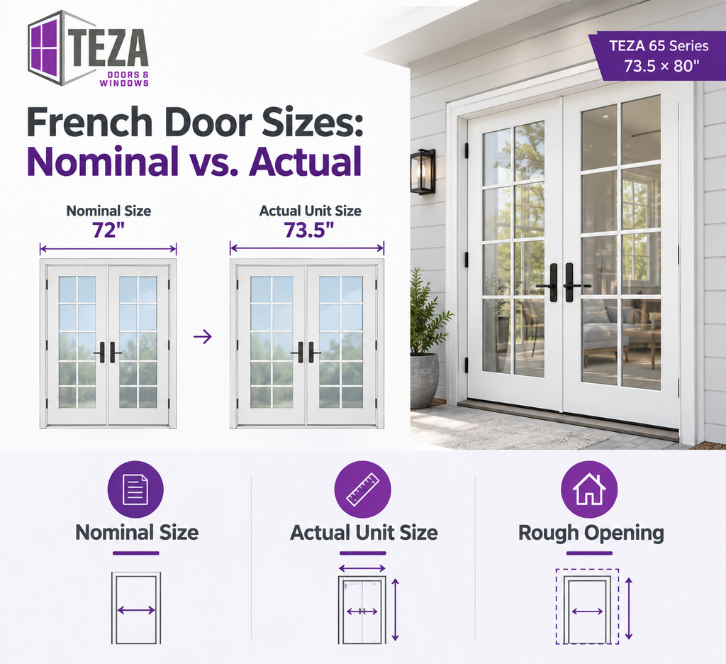 French Door Sizes: Nominal vs. Actual Dimensions